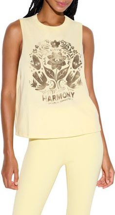 Spiritual Gangster Spring Harmony Vibe Tank in French Vanilla at Nordstrom, Size X-Small