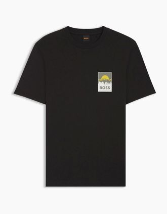 HUGO BOSS Mens Mens Te Plain 10276582 01 Polo Shirt - Black - Size: 38