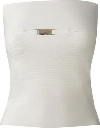 MISCI Top Ivete senza spalline - Bianco