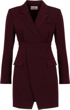 Freebird by Steven Blazora Blazer Jurk - Dames - Jurken - Rood - Maat: M Leer