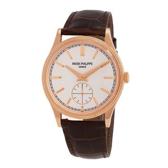Patek Philippe Calatrava Hand Wind White Dial Mens Watch 6119R-001