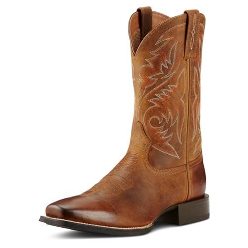 Bottes De Cowboy Homme Ariat - Cuir Marron - Pointure 8.5 US (41 EU) - Occasion