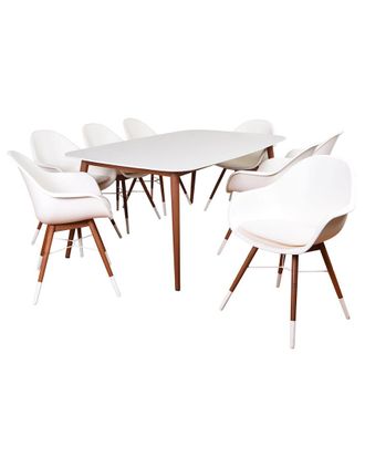 Amazonia Teak Madison 9Pc Rectangular Indoor Dining Set