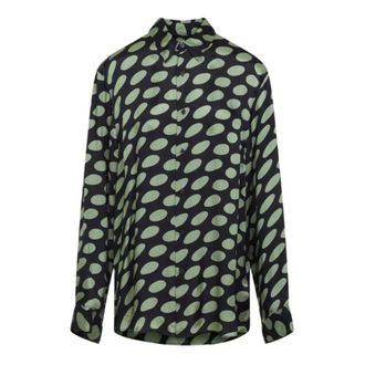 Dries Van Noten Casual Shirts, male, Black, Size: S Caper Shirt