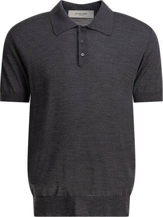 Golden Goose Merino Wool Polo Shirt Polo Shirts Grey