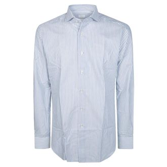 Xacus Camicia Classica ML Pari Pari No Stiro - Heren - Zakelijke Overhemden - Blauw - XL - Overhemden