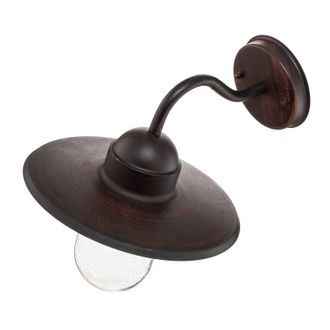 Lindby L&aacute;mpara De Pared Exterior filip En Marr&oacute;n Metal - Lindby