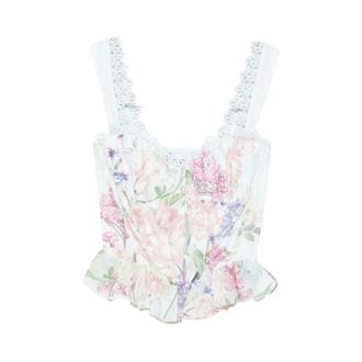 Charo Ruiz Ibiza Sleeveless Tops, female, Multicolor, Size: S Top Charo Ruiz