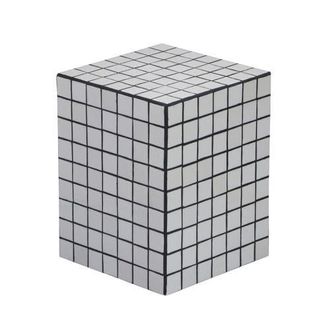 Jonathan Y Designs Callista 18 Modern Bohemian Ceramic Tiled Rectangle End Table in White Black at Nordstrom