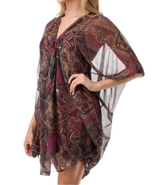 Vava Janet Caftan Dress In Rose Boho