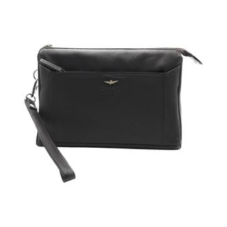 Aeronautica Leren Clutch - Heren - Tassen - Bruin - ONE Size - Leer - Tassen