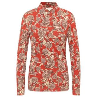 Tranquillo Feminines EcoVero-Shirt V-Neck Longsleeve f&uuml;r Damen | rosa