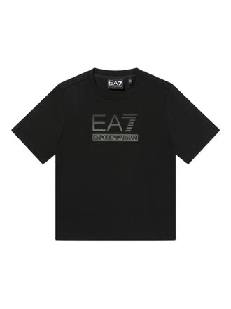 Emporio Armani logo t-shirt - kids - Fabric - 16 yrs - Black