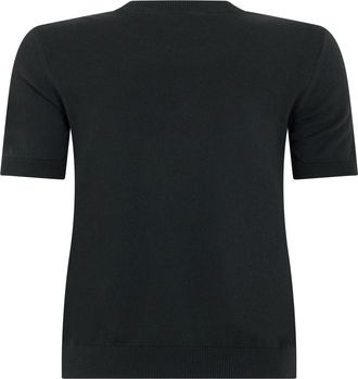 Max Mara Womens Short-Sleeve T-Shirt Dark Emerald Cotton T-Shirts & Jerseys