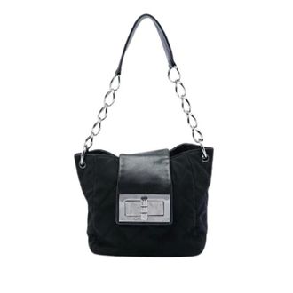 Chanel Pre-owned Quilted Nylon Shoulder Bag - Dames - Pre-owned - Zwart - Maat: ONE Size Nylon