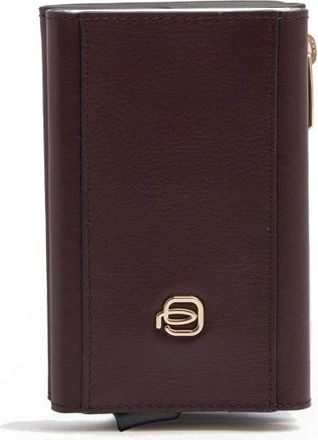 Piquadro Accessoires, Dames, Rood, ONE Size, Polyester, Compacte Portemonnee met Pop-Up Kaarthouder