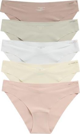 Danskin 5-Pack Double Face Microfiber Hipster Briefs in Mauve at Nordstrom Rack, Size Medium