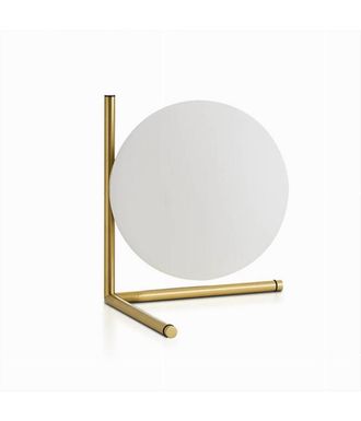 Trade Shop Trade Shop - Lampada Comodino Minimalista Lume Decorativo In Metallo Bronzo Sfera Vetro G9 D34