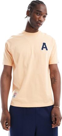 Aape By A Bathing Ape AAPE by A Bathing Ape backprint logo T-shirt in apricot-pink
