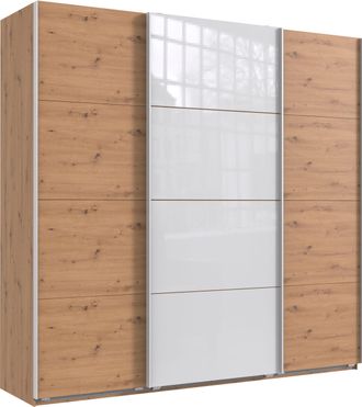 Wimex Schwebetürenschrank »Norderstedt« INKLUSIVE 2 Stoffboxen und 2 zusätzliche Einlegeböden, mit Glastür