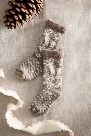 Terrain Reindeer Baby Crew Socks
