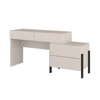 Petits Meubles Escritorio cashmere 4 cajones paneles de melamina cachemira