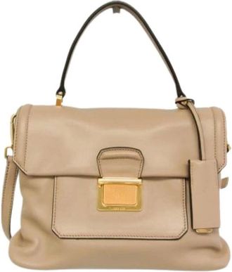 Miu Miu Pre-owned Handbags, female, Beige, Size: ONE SIZE Pre-owned Handbag, Shoulder bag