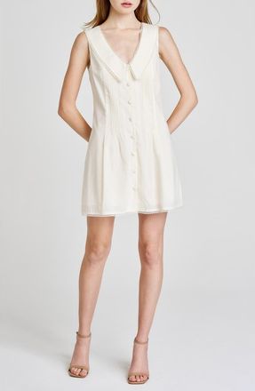 Wayf Poppy Cotton Minidress in Cream at Nordstrom, Size X-Large