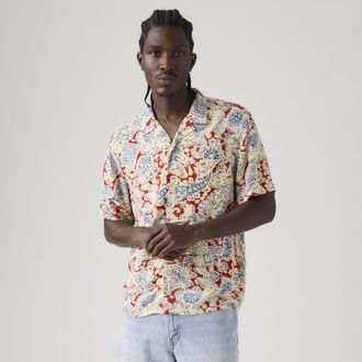 Levi's Short Sleeve Classic Camper Lightweight Shirt - Mens - 2XL - Multi Colour / Surya Paisley