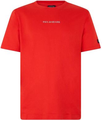 Paul & Shark Katoenen T-shirt - Heren - T-shirts - Rood - M - Katoen - Tops