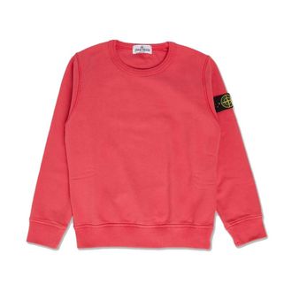 Stone Island Crew Neck Sweatshirt - male - Stone Island - Kids Sweatshirts - Red - 8 Y - Kids