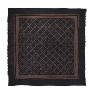 By Malene Birger Jacquard Wool Scarf - Brown