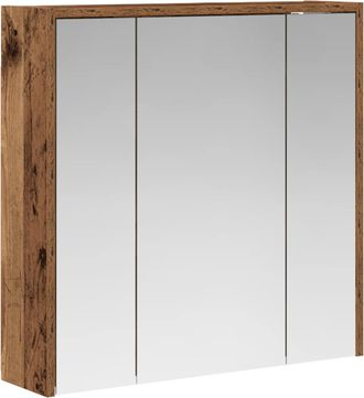 vidaXL Armario Con Espejo De Ba&ntilde;o Madera Vieja 63,5 X 16 X 62,5 Cm Vidaxl