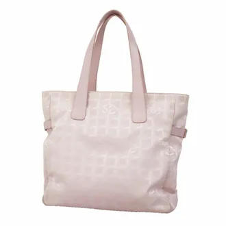 Chanel Pink Nylon Tote Bag (Pre-Owned)