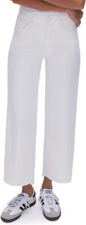 Good American Good Waist Crop Palazzo Jeans in White001 at Nordstrom Rack, Size 10