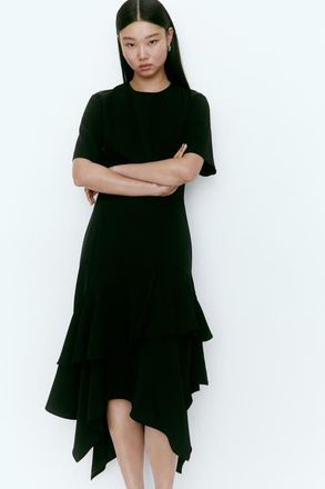 H&M Asymmetric dress in Black at Nordstrom, Size X-Small