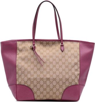 Gucci Pre-owned Tote Bags, female, Brown, Size: ONE SIZE Pre-owned Elegant Tote Bag with Distinctive Pattern