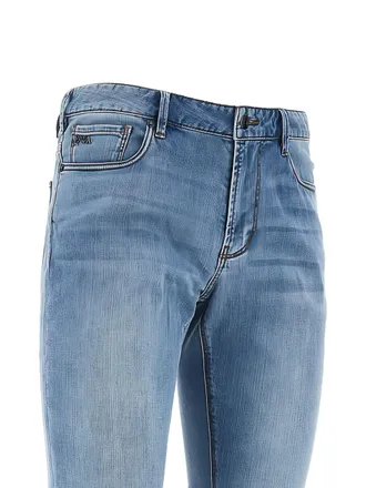 Emporio Armani Light-Wash Slim Jeans - Light Blue