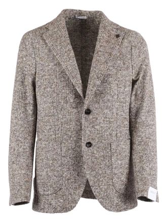 Brera Orologi check-print blazer - men - Polyester/Polyester/Acetate/Virgin Wool/Cotton - 50 - Neutrals