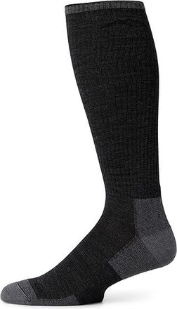 Darn Tough Westerner Over the Calf Light Cushion Mens Crew Cut Socks Shoes Charcoal : XL (US 12.5-14.5), Lycra/Merino/Nylon