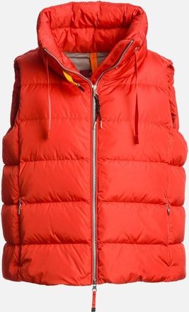 Parajumpers Womens Parajumpers Nolene Grenadine Red Gilet Jacket - Size: 10/8