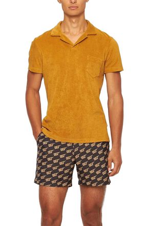 Orlebar Brown Cotton Terry Polo - Gold