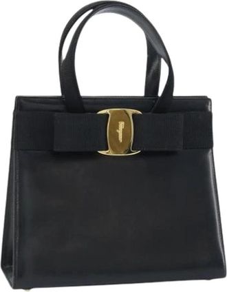 Ferragamo Pre-owned Handtas - Dames - Vintage Handtas - Zwart - ONE Size - Leer - Vintage