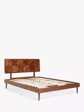 Swoon Home John Lewis + Swoon Franklin Bed Frame, Double, Dark Brown