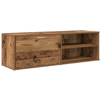 Berkfield Home TV Cabinet Old Wood 120x34x37 cm Engineered Wood in Brown | Size: 120 x 34 x 37 cm