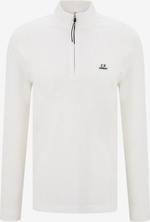 C.P. Company Langarm-Polohemd mit Troyer-Kragen