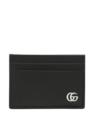 Gucci Marmont leather money-clip cardholder - men - Calf Leather - One Size - Black