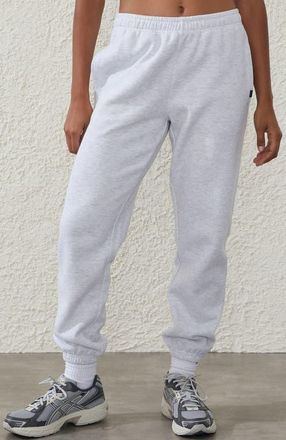 Cotton On Womens Active Plush Essential Gym Sweatpant in Cloudy Grey Marle at Nordstrom, Size X-Large