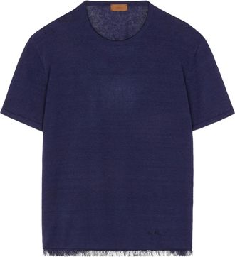 Alanui Linnen T-shirt - Blauw