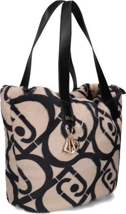 Liu Jo Tassen, Dames, Veelkleurig, ONE Size, Wol, Beige Shopping Bag voor stijlvolle dagen